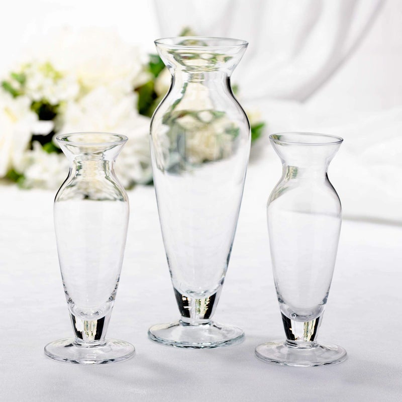 Lillian Rose Glass 3 piece Vase Unity Sand Ceremony Set - Image 3